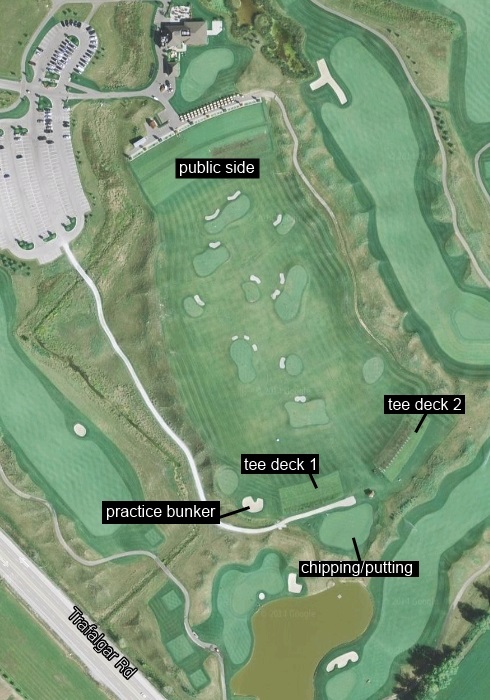 Piper's Heath Golf Cluv Driving Range Overhead Image